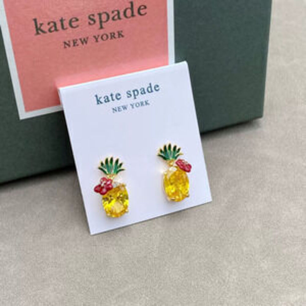 kate spade Yellow Zircon Pineapple Flower Candy Earrings